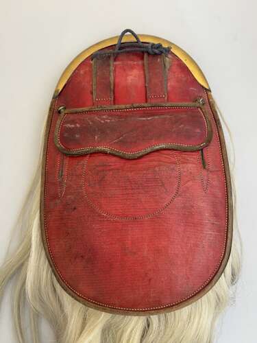 A Blackwatch Officers Dress Sporran with Bullion Tassels