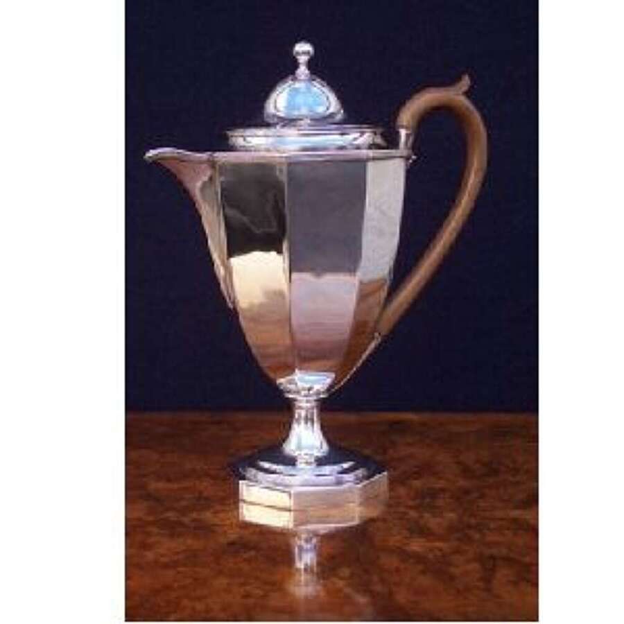 A Georgian Silver Coffee Pot