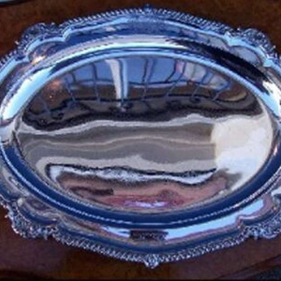 A Georgian Silver Meat Dish