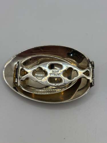 An American Silver Folding Travel Medicine Spoon