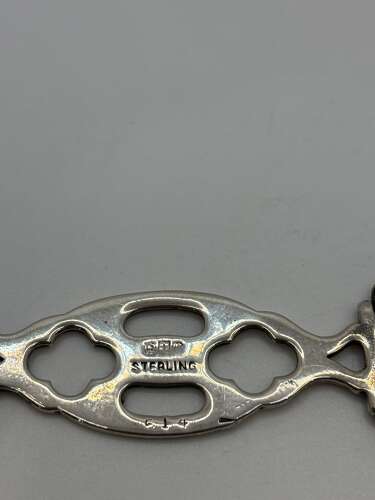 An American Silver Folding Travel Medicine Spoon