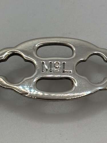 An American Silver Folding Travel Medicine Spoon