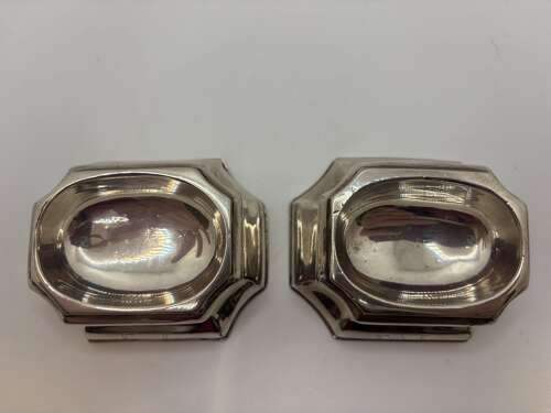 A Pair of George II Silver Salt Trenchers