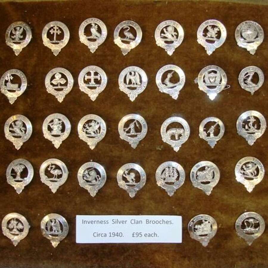 Inverness Silver Clan Brooches