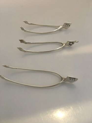 Scottish provincial silver wishbone sugar tongs by William Robb of Ballater.