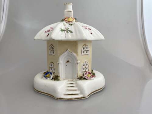 An English porcelain pastille burner, circa 1820.