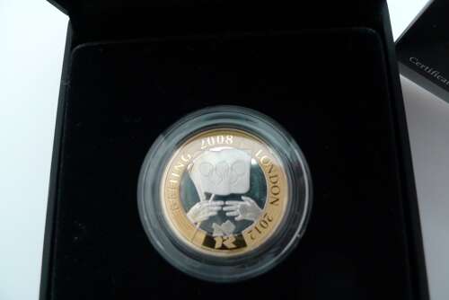 The 2008 Olympic Games silver proof £2 coin.