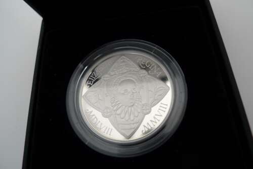 2008 Queen Elizabeth I £5 silver proof coin.