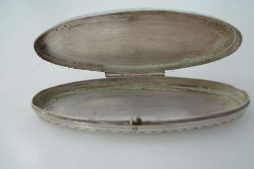 A Navette shaped Toothpick holder by John Tumer