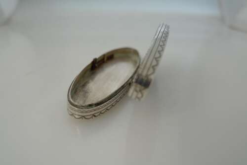 A Navette shaped Toothpick holder by John Tumer