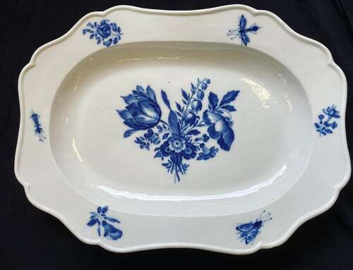 A pair of Meissen hand painted platters.