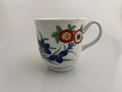 An early Worcester coffee cup, circa 1770.