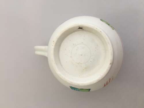 An early Worcester coffee cup painted with Chinese figures, circa 1770.