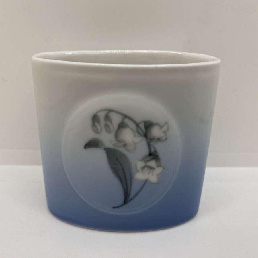 A Bing & Grondahl vase with Lily-of-the-valley.