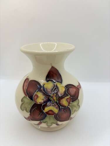 Moorcroft small vase Columbine pattern