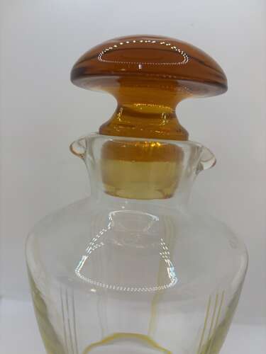 Art Deco glass cocktail shaker, circa 1930.