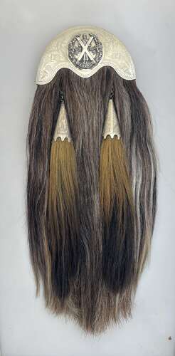 The Liverpool Scottish the Queens own Cameron Highlanders goat hair sporran, Circa 1910