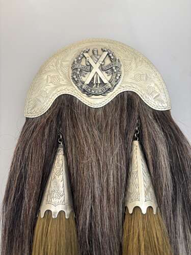 The Liverpool Scottish the Queens own Cameron Highlanders goat hair sporran, Circa 1910