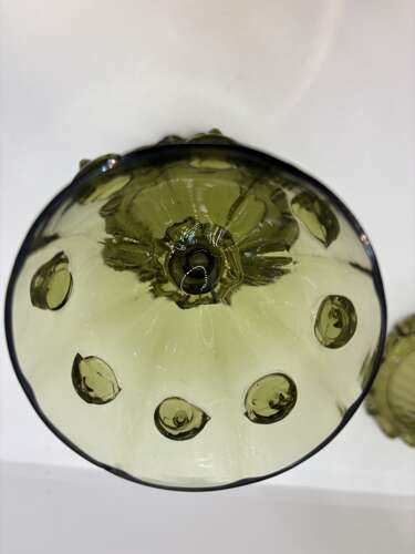 Set of four Art Nouveau hock Roemer wine glasses, circa 1890