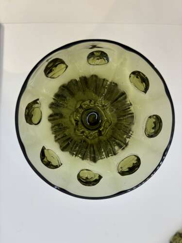 Set of four Art Nouveau hock Roemer wine glasses, circa 1890