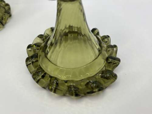 Set of four Art Nouveau hock Roemer wine glasses, circa 1890