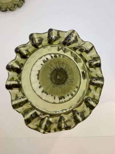 Set of four Art Nouveau hock Roemer wine glasses, circa 1890