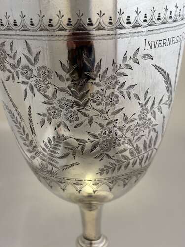 Silver Goblet Trophy inscribed 