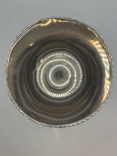 Japanese silver goblet by Nomura of Nagahama.