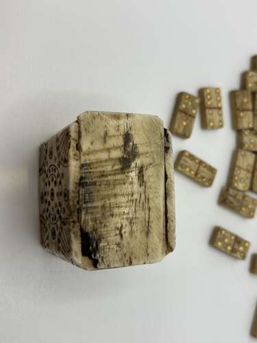 Miniature Bone Domino set.