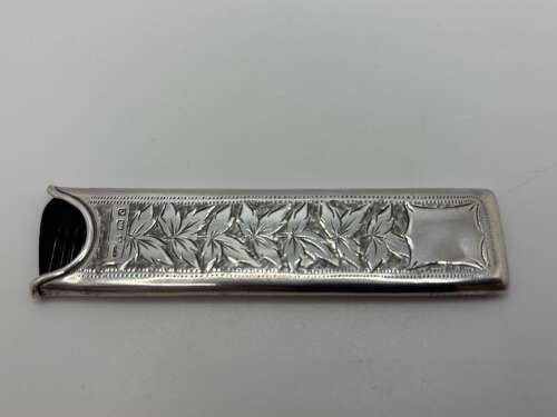 Silver comb case Birmingham 1902