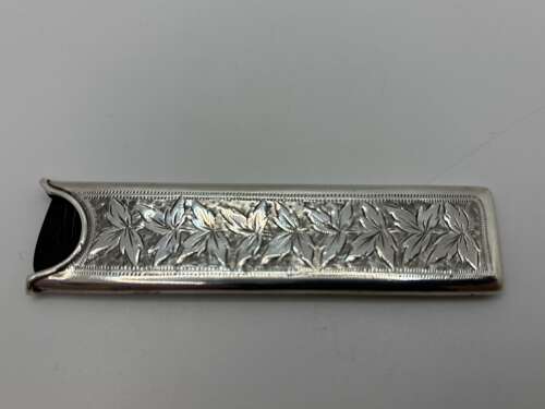 Silver comb case Birmingham 1902