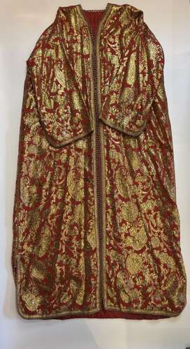 Red & Gold Kaftan Dress
