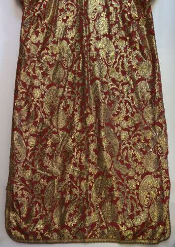 Red & Gold Kaftan Dress