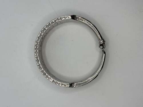 Tunisian silver amulet bracelet 4.2 ozt.